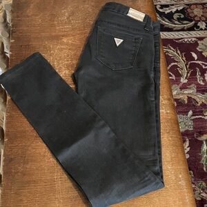 ✨GUESS Los Angeles Starlet Super Skinny Jeans Charcoal Grey Size 25 | Jeweled